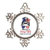 IM Still A Trump Girl Make No Apologies Patriotic American Metallic Star Ornament