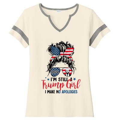 Im Still A Trump Girl I Make No Apologies Trump 2024 Tee Ladies Halftime Notch Neck Tee