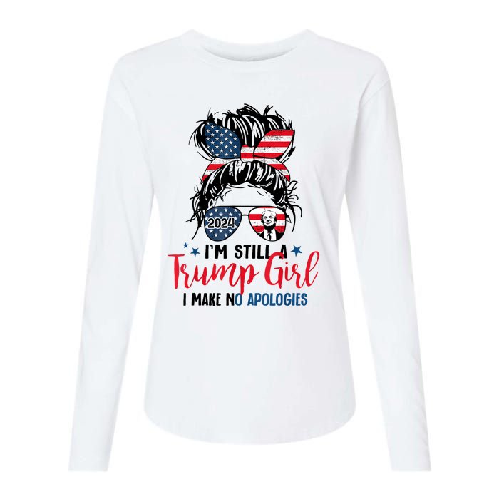 Im Still A Trump Girl I Make No Apologies Trump 2024 Tee Womens Cotton Relaxed Long Sleeve T-Shirt