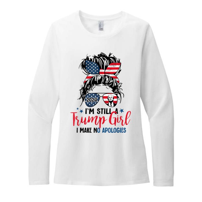 Im Still A Trump Girl I Make No Apologies Trump 2024 Tee Womens CVC Long Sleeve Shirt