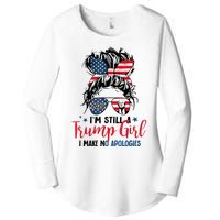 Im Still A Trump Girl I Make No Apologies Trump 2024 Tee Women's Perfect Tri Tunic Long Sleeve Shirt