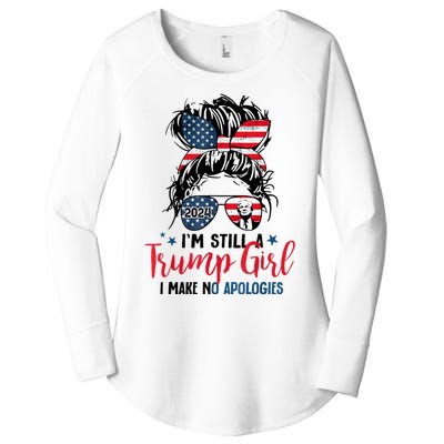 Im Still A Trump Girl I Make No Apologies Trump 2024 Tee Women's Perfect Tri Tunic Long Sleeve Shirt