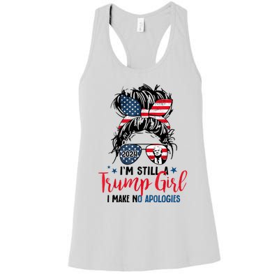 Im Still A Trump Girl I Make No Apologies Trump 2024 Tee Women's Racerback Tank