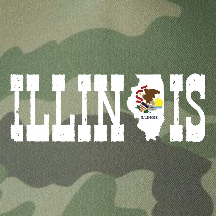 Illinois State And Illinois Flag With Pride For Illinois Legacy Tie Dye Trucker Hat