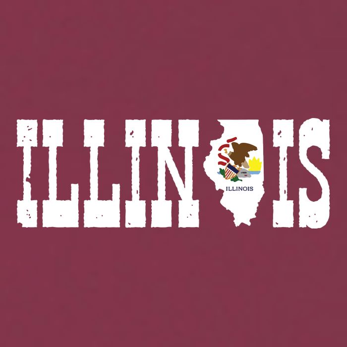 Illinois State And Illinois Flag With Pride For Illinois 16oz Travel Tumbler