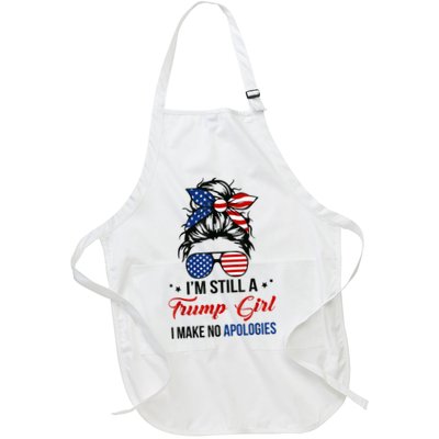 I'm Still A Trump Girl, I Make No Apologies Trump 2024 Full-Length Apron With Pockets