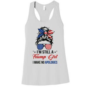 I'm Still A Trump Girl, I Make No Apologies Trump 2024 Women's Racerback Tank