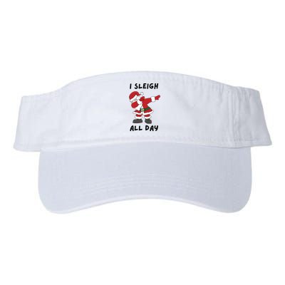 I Sleigh All Day Santa Claus Funny Christmas Valucap Bio-Washed Visor