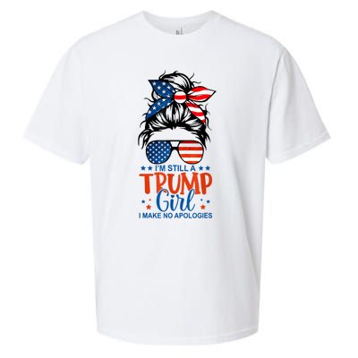 Im Still A Trump Girl I Make No Apologies Trump 2024 Tee Sueded Cloud Jersey T-Shirt