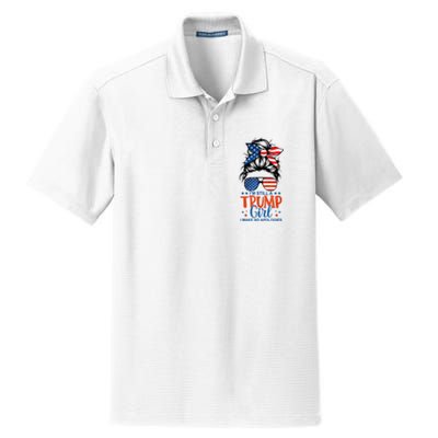 Im Still A Trump Girl I Make No Apologies Trump 2024 Tee Dry Zone Grid Polo