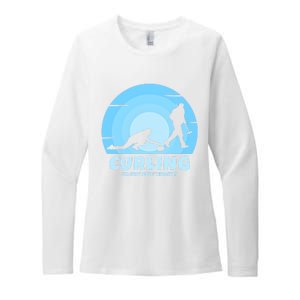 IM Sexy And I Throw It Curling Player On Funny Curling Gift Womens CVC Long Sleeve Shirt