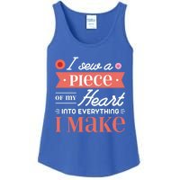 I Sew A Piece Of My Heart Into Everything I Make Quilting Cool Gift Ladies Essential Tank