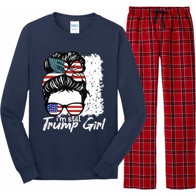 Im Still A Trump Girl I Make No Apologies Trump Long Sleeve Pajama Set