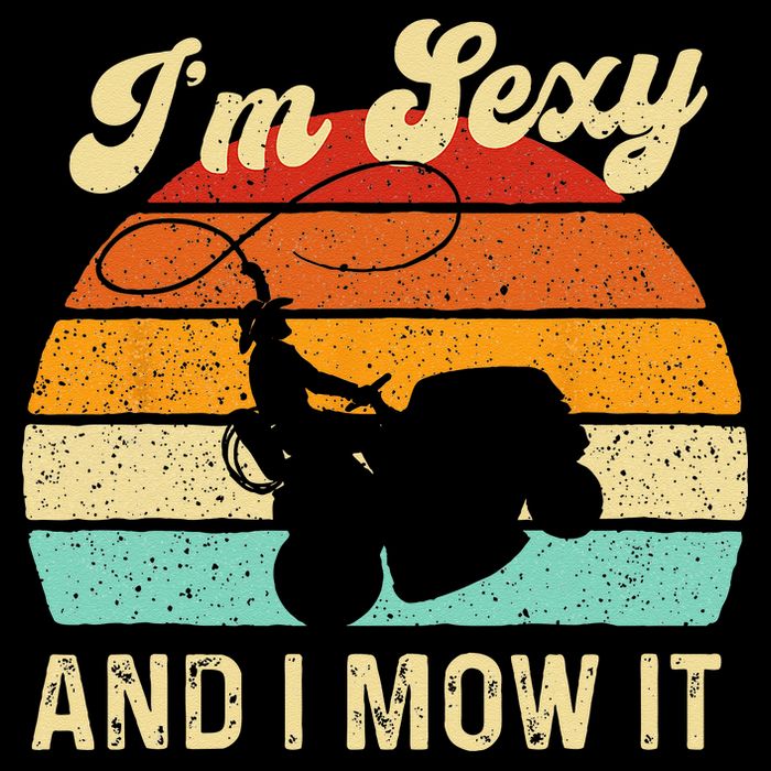 Im Sexy And I Mow It Landscaper Lawn Trimmer Landscaping Drawstring Bag