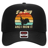 Im Sexy And I Mow It Landscaper Lawn Trimmer Landscaping Trucker Hat