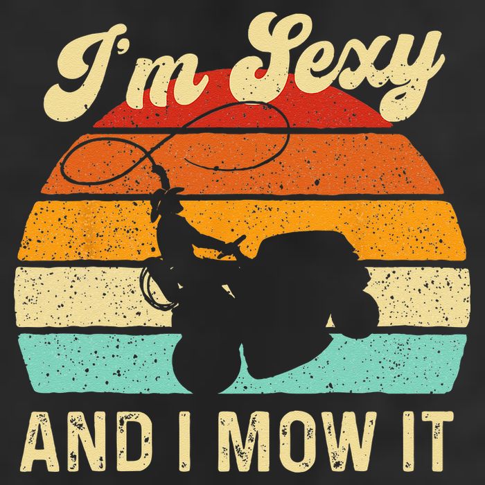 Im Sexy And I Mow It Landscaper Lawn Trimmer Landscaping Trucker Hat