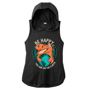 Ironic Statet About Climate Change By A Dinosaur Gift Ladies PosiCharge Tri-Blend Wicking Draft Hoodie Tank