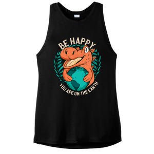 Ironic Statet About Climate Change By A Dinosaur Gift Ladies PosiCharge Tri-Blend Wicking Tank