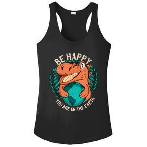 Ironic Statet About Climate Change By A Dinosaur Gift Ladies PosiCharge Competitor Racerback Tank