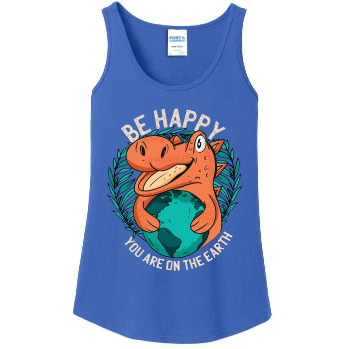 Ironic Statet About Climate Change By A Dinosaur Gift Ladies Essential Tank