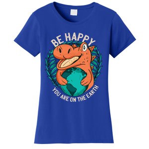 Ironic Statet About Climate Change By A Dinosaur Gift Women's T-Shirt