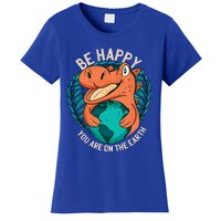 Ironic Statet About Climate Change By A Dinosaur Gift Women's T-Shirt