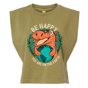 Ironic Statet About Climate Change By A Dinosaur Gift Garment-Dyed Women's Muscle Tee