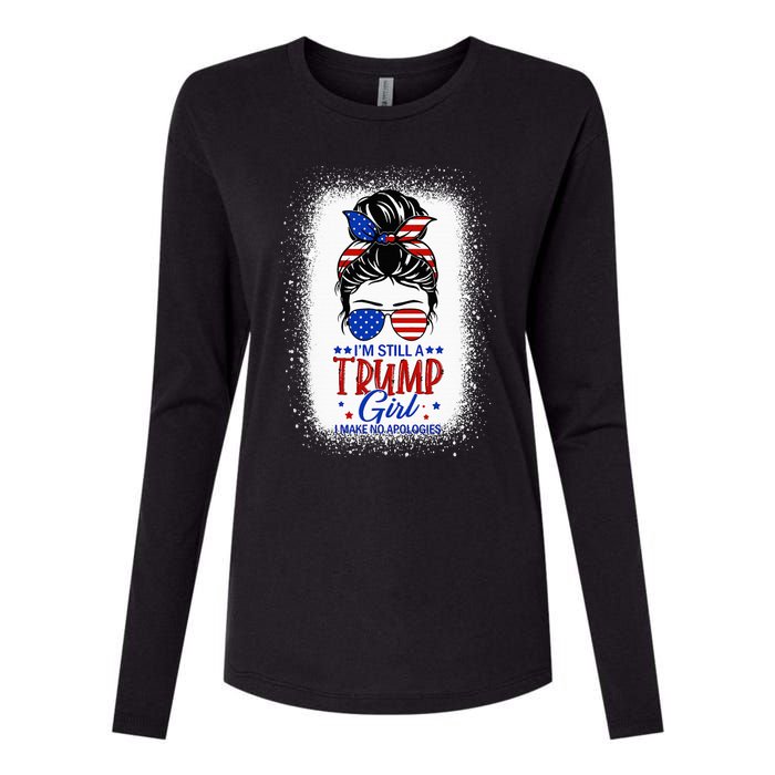 IM Still A Trump Girl I Make No Apologies Trump 2024 Women Womens Cotton Relaxed Long Sleeve T-Shirt