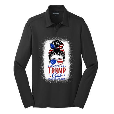 IM Still A Trump Girl I Make No Apologies Trump 2024 Women Silk Touch Performance Long Sleeve Polo