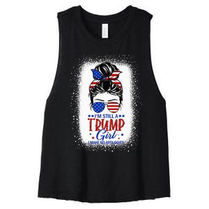 IM Still A Trump Girl I Make No Apologies Trump 2024 Women Women's Racerback Cropped Tank