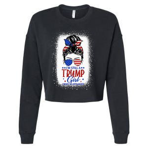 IM Still A Trump Girl I Make No Apologies Trump 2024 Women Cropped Pullover Crew