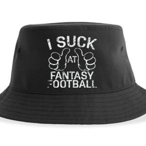 I Suck At Fantasy Football Sustainable Bucket Hat