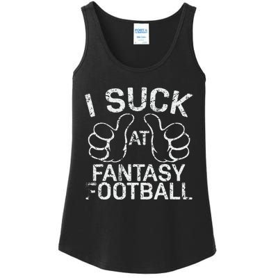 I Suck At Fantasy Football Ladies Essential Tank