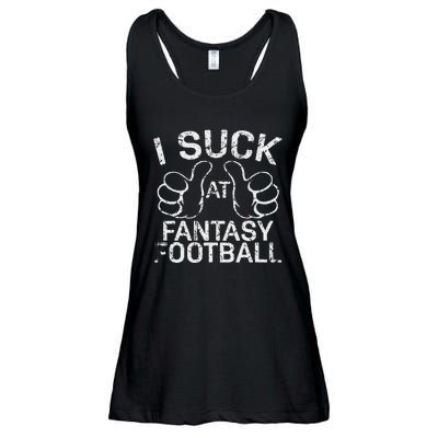 I Suck At Fantasy Football Ladies Essential Flowy Tank