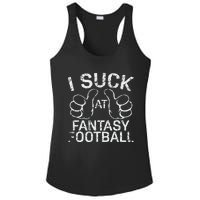 I Suck At Fantasy Football Ladies PosiCharge Competitor Racerback Tank