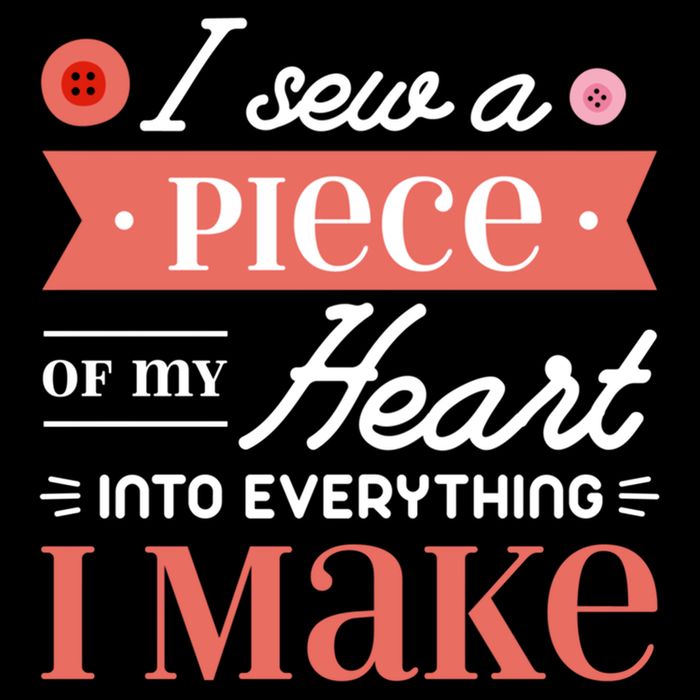 I Sew A Piece Of My Heart Into Everything I Make Quilting Gift 7-Panel Snapback Hat