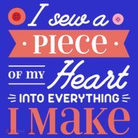 I Sew A Piece Of My Heart Into Everything I Make Quilting Gift Tall T-Shirt