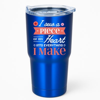 I Sew A Piece Of My Heart Into Everything I Make Quilting Gift Tumbler