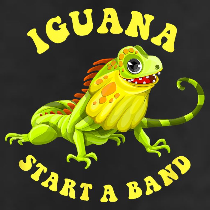Iguana Start A Band Play On Words Pun Adult Drive Performance Visor