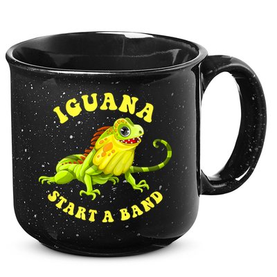 Iguana Start A Band Play On Words Pun 15oz Campfire Ceramic Mug