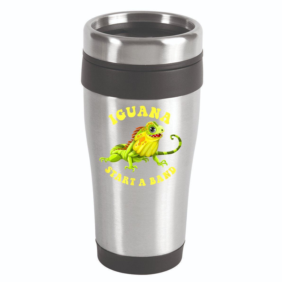 Iguana Start A Band Play On Words Pun 16oz Travel Tumbler