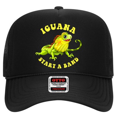 Iguana Start A Band Play On Words Pun Trucker Hat