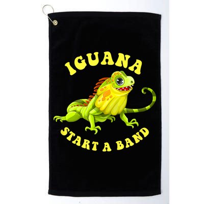 Iguana Start A Band Play On Words Pun Golf Towel