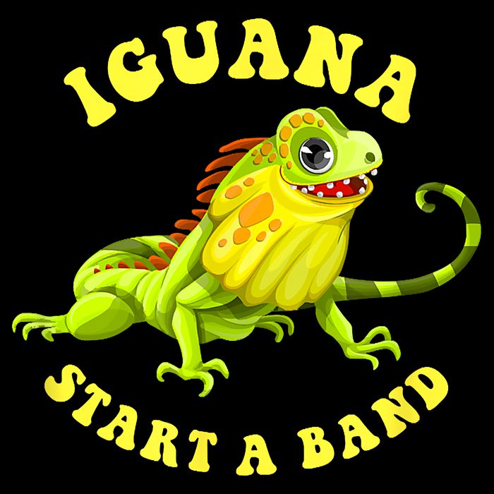 Iguana Start A Band Play On Words Pun Wool Snapback Cap
