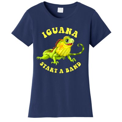 Iguana Start A Band Play On Words Pun Women's T-Shirt