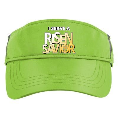 I Serve A Risen Savior Christian Faith Adult Drive Performance Visor