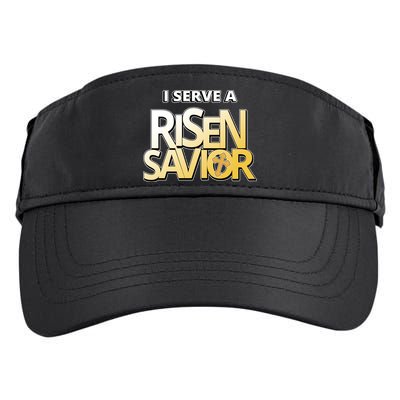 I Serve A Risen Savior Christian Faith Adult Drive Performance Visor
