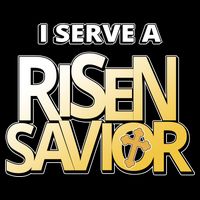 I Serve A Risen Savior Christian Faith 16 in Basic Backpack