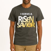 I Serve A Risen Savior Christian Faith Tall T-Shirt