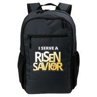 I Serve A Risen Savior Christian Faith Backpack